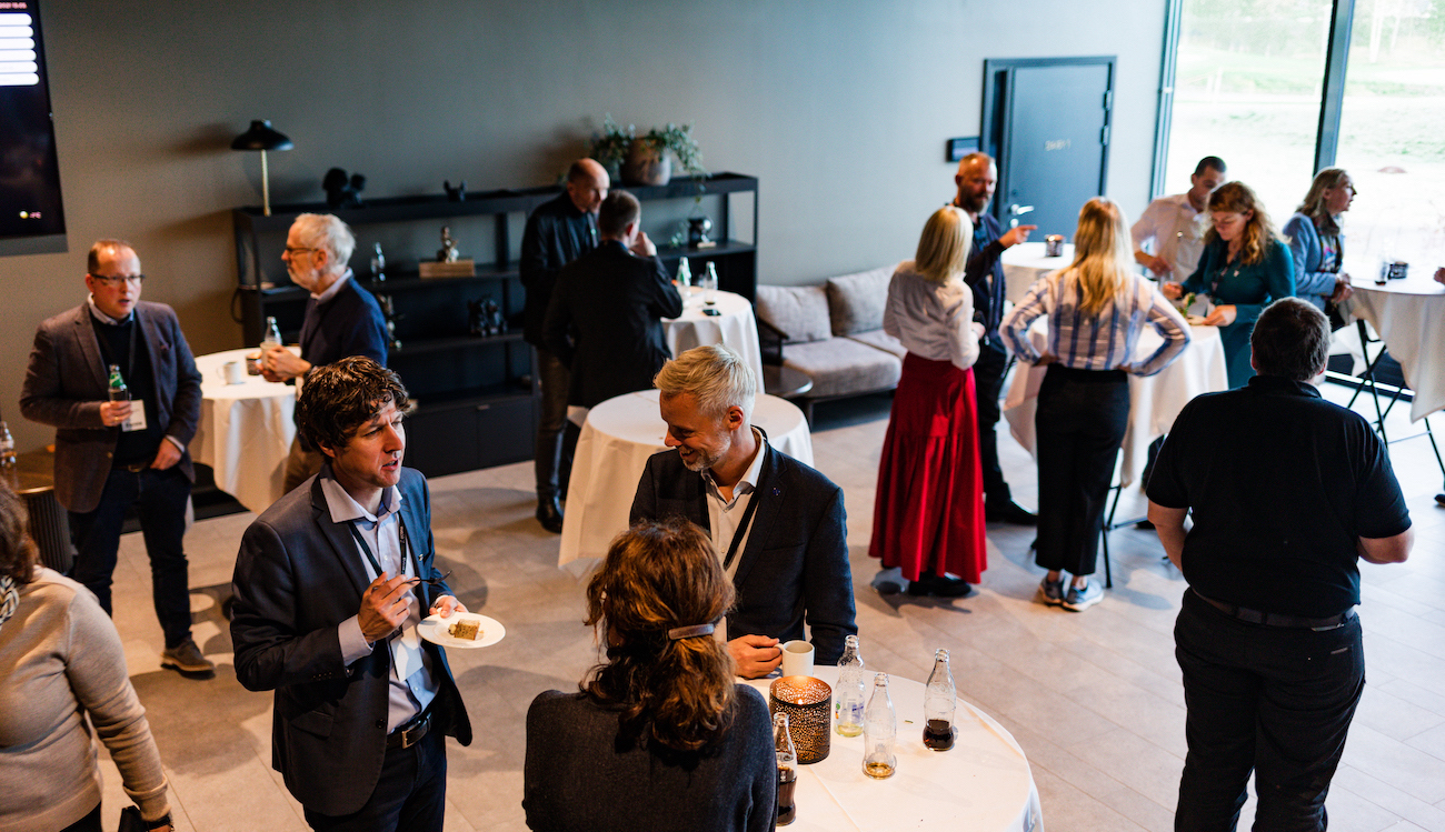 Mingling på Econakonferansen 2021