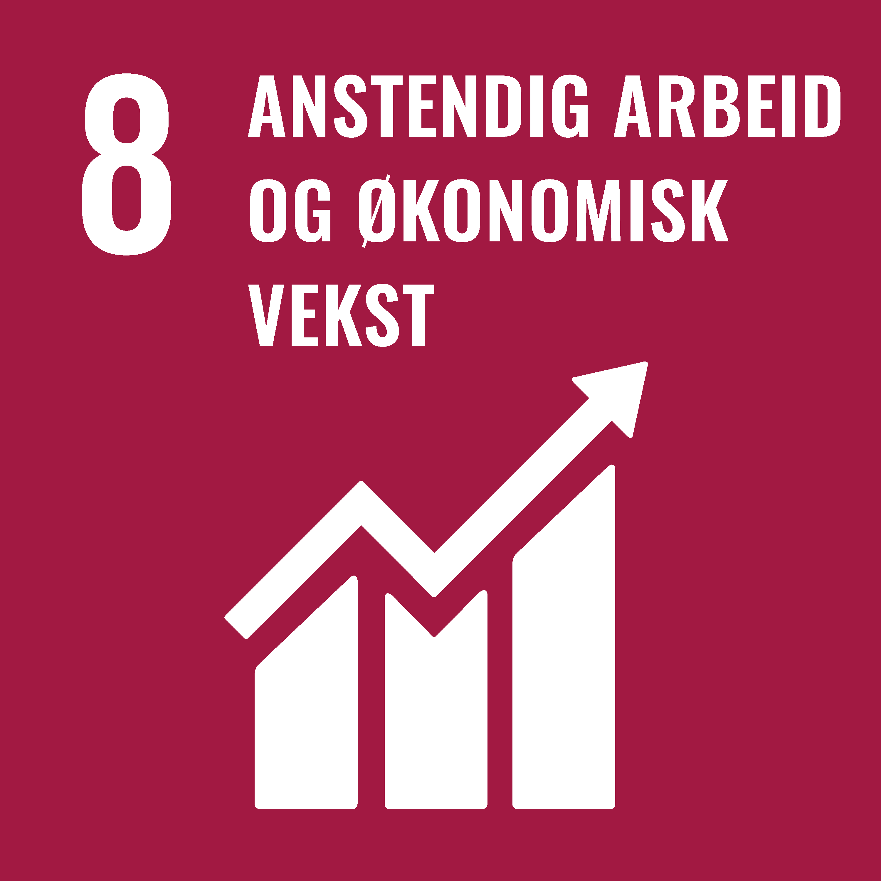 FNs bærekraftsmål nummer 8 er anstendig arbeid og økonomisk vekst