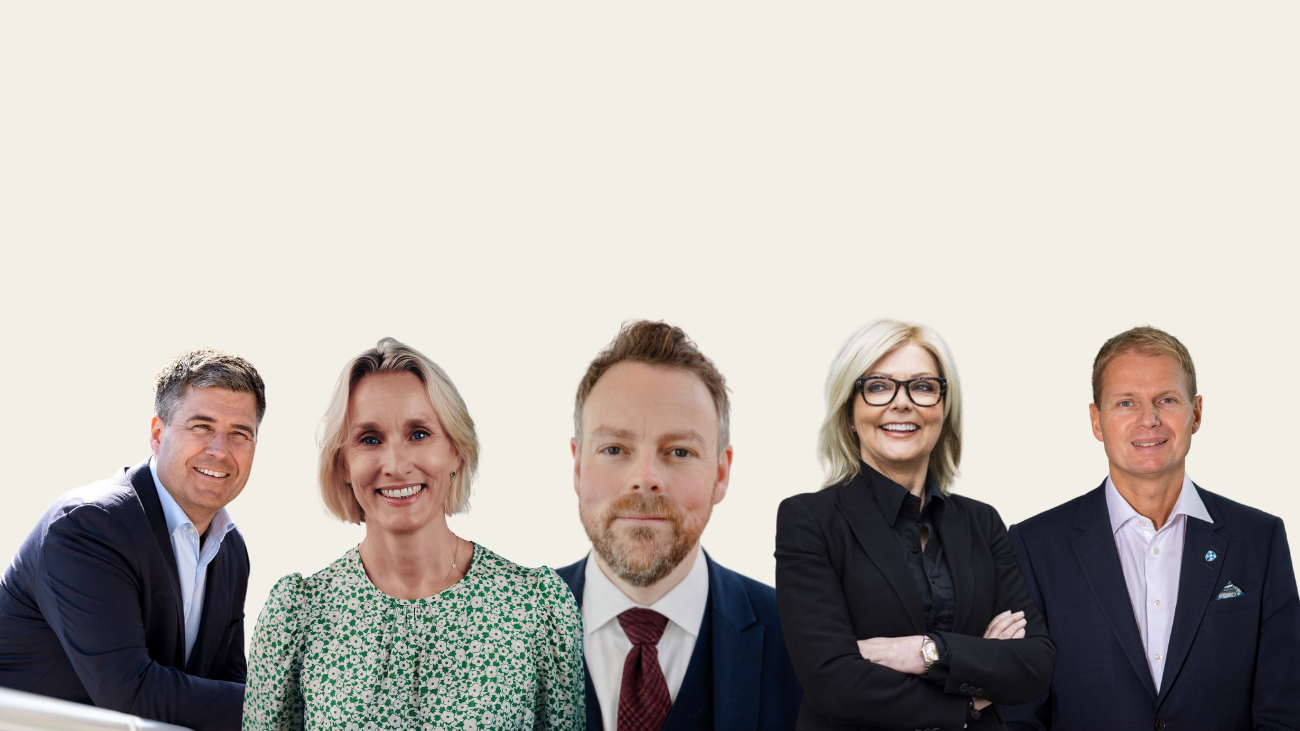 Econas samarbeidspartnere for NM i økonomi 2023 sine logoer: BDO, Nordea, E24 og Søderberg og Partners